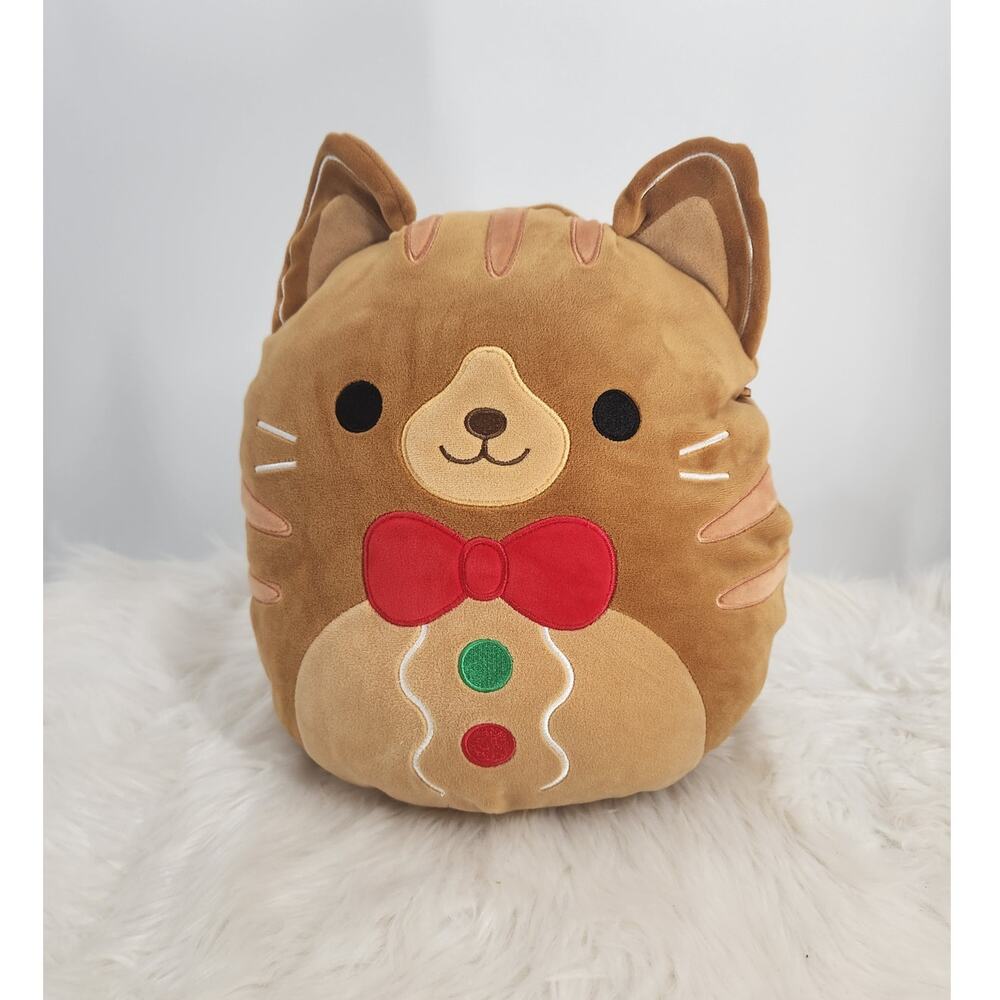 Squishmallows Jones the Gingerbread Cat Christmas 2023 Holiday Plush Kitty